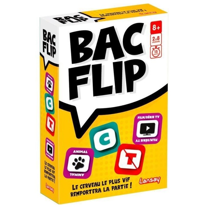 Jeu de société - LANSAT - BAC FLIP - Des 8 ans
