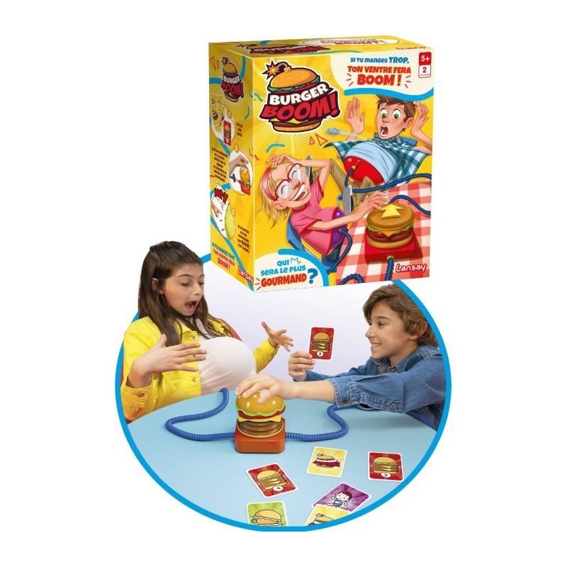 Burger Boom - LANSAY - Gonfle le ventre - Qui fera BOOM ? - Des 5 ans Burger Boom - LANSAY - Gonfle le ventre - Qui fera BOOM ? - Des 5 ans