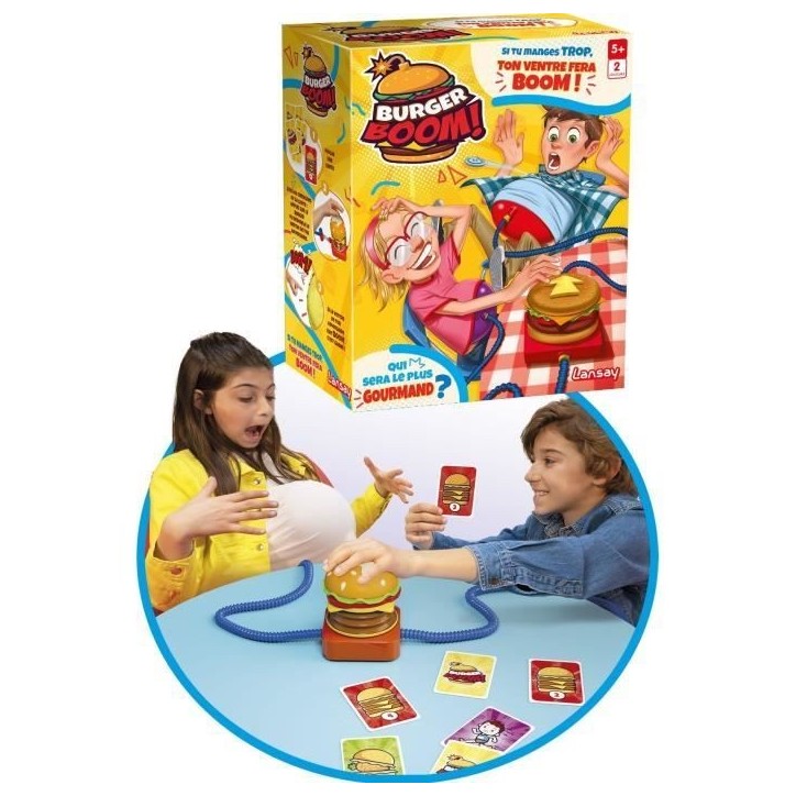 Burger Boom - LANSAY - Gonfle le ventre - Qui fera BOOM ? - Des 5 ans Burger Boom - LANSAY - Gonfle le ventre - Qui fera BOOM ? - Des 5 ans