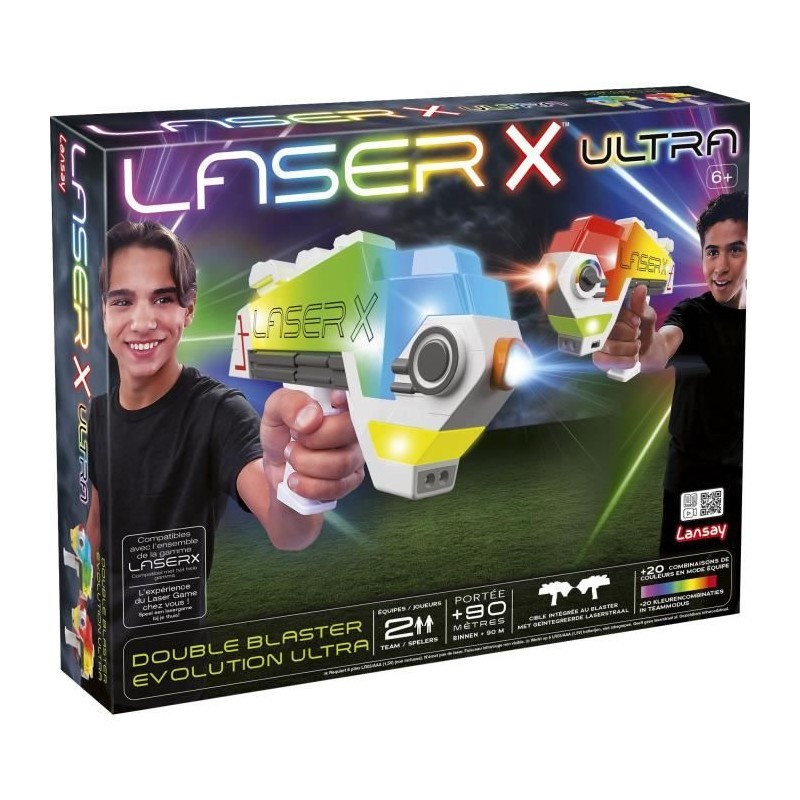 Jeu laser - LANSAY - 87552 - Laser X - Double Blaster Evolution Ultra Jeu laser - LANSAY - 87552 - Laser X - Double Blaster Evolution Ultra