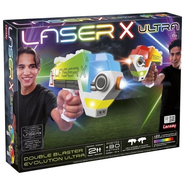 Jeu laser - LANSAY - 87552 - Laser X - Double Blaster Evolution Ultra Jeu laser - LANSAY - 87552 - Laser X - Double Blaster Evolution Ultra