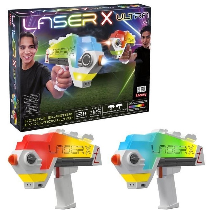 Jeu laser - LANSAY - 87552 - Laser X - Double Blaster Evolution Ultra Jeu laser - LANSAY - 87552 - Laser X - Double Blaster Evolution Ultra