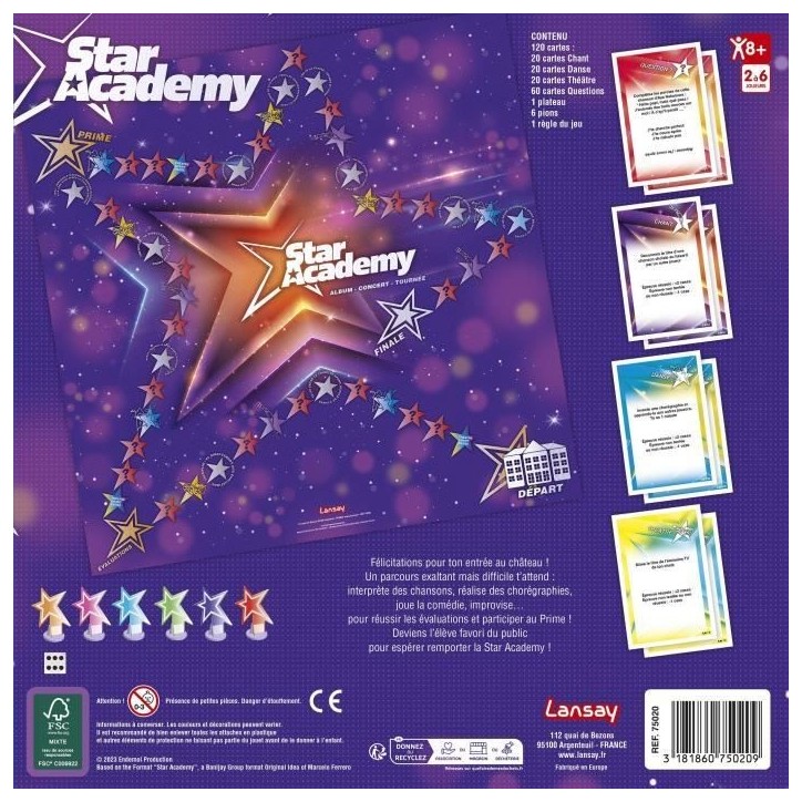 STAR ACADEMY - LE JEU - Jeu de société STAR ACADEMY - LE JEU - Jeu de société