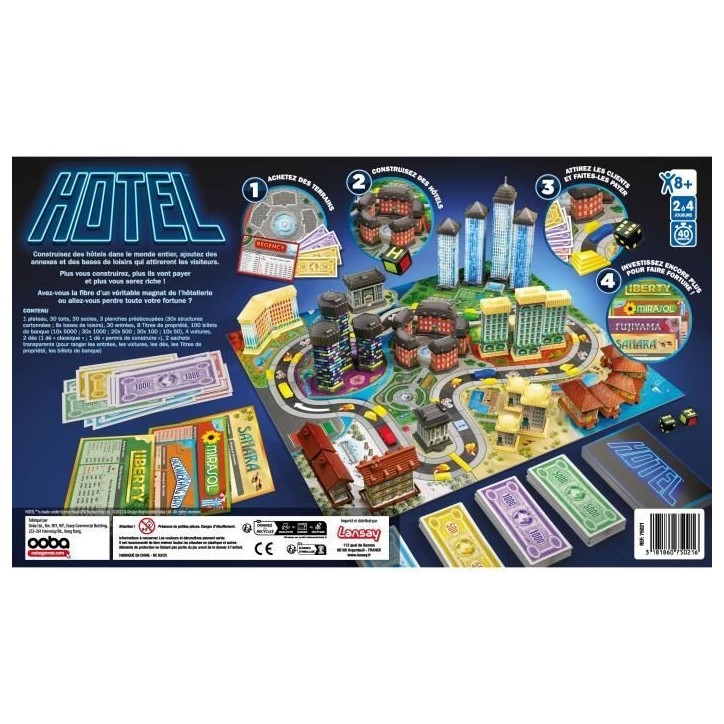 Hôtel - Jeu de plateau Hôtel - Jeu de plateau