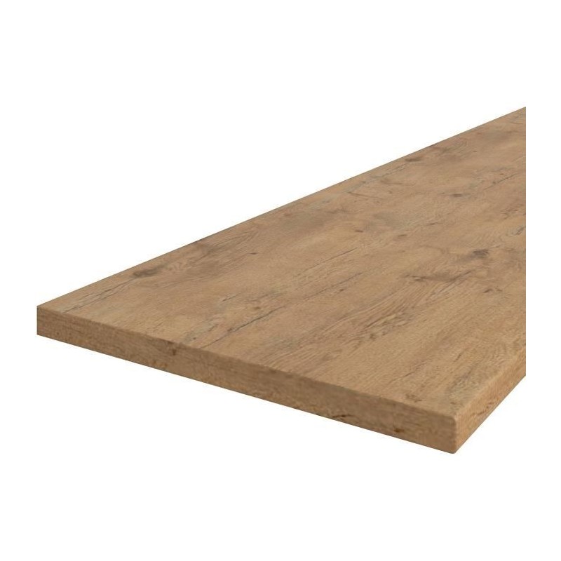 Plan de travail LANCELOT - Décor chene - L 180 x P 60 x H 3 cm