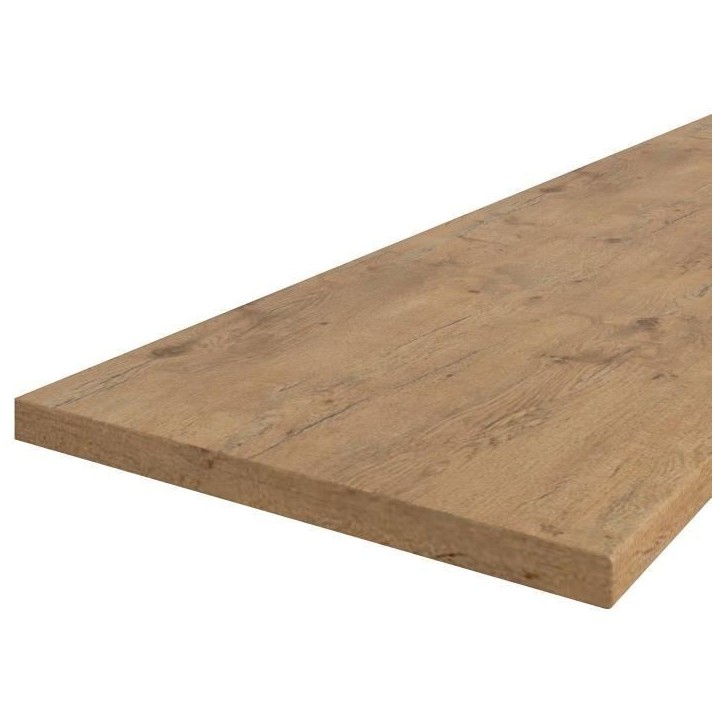Plan de travail LANCELOT - Décor chene - L 180 x P 60 x H 3 cm