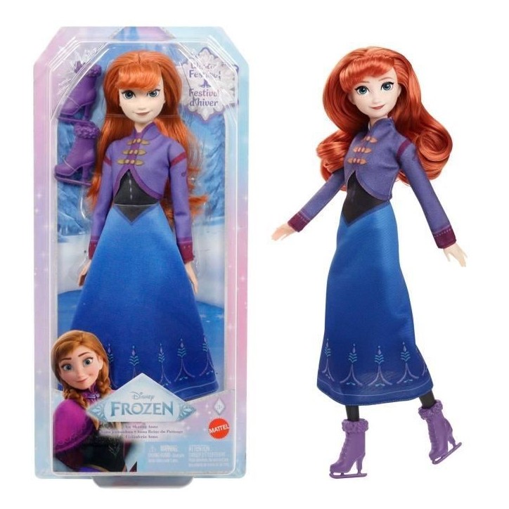 DISNEY Anna Poupée Patinage-La Reine des Neiges : Le Festival de l'hiver - Disney Frozen - JBG54 DISNEY Anna Poupée Patinage-La Reine des Neiges : Le Festival de l'hiver - Disney Frozen - JBG54