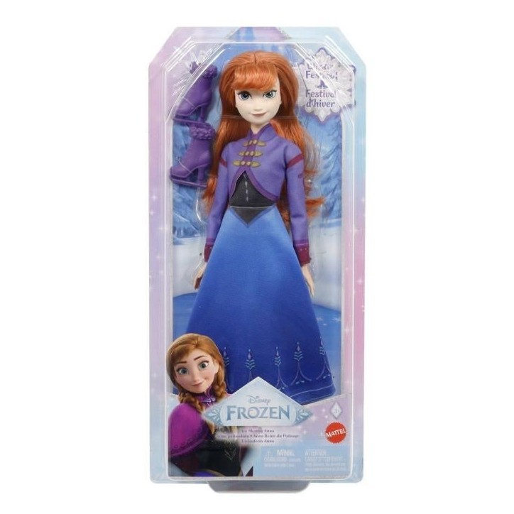 DISNEY Anna Poupée Patinage-La Reine des Neiges : Le Festival de l'hiver - Disney Frozen - JBG54 DISNEY Anna Poupée Patinage-La Reine des Neiges : Le Festival de l'hiver - Disney Frozen - JBG54