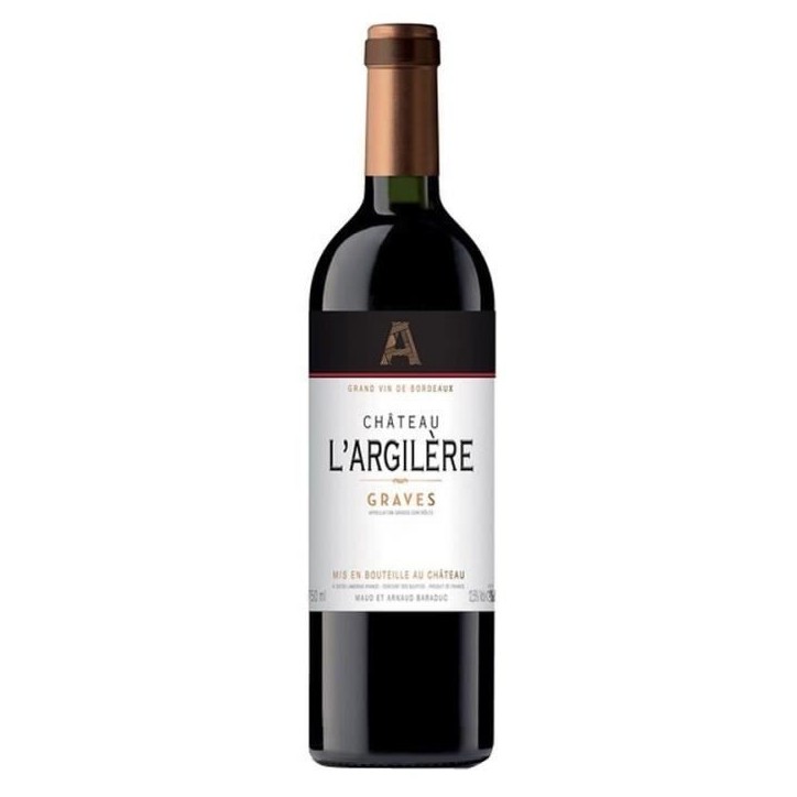 Château L'Argilere 2019 Graves - Vin rouge de Bordeaux