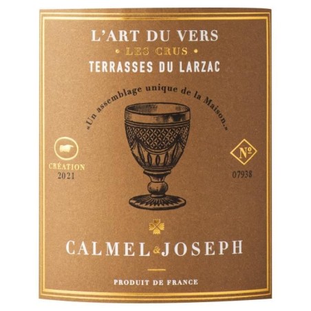 Calmel & Joseph Les Crus l'Art du Vers 2022 Terrasses du Larzac - Vin rouge de Languedoc - Bio