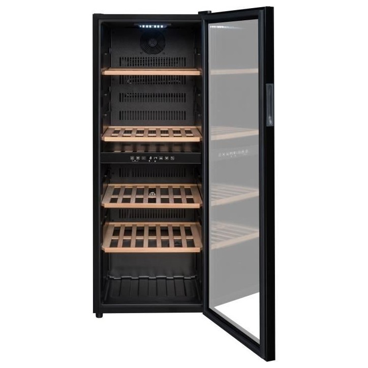 Cave a vin de service - LA SOMMELIERE - SLS90DZ - 91 bouteilles - Porte vitrée réversible - Classe G - 48 x 57,5 x 128,5 cm - Cave a vin de service - LA SOMMELIERE - SLS90DZ - 91 bouteilles - Porte vitrée réversible - Classe G - 48 x 57,5 x 128,5 cm -