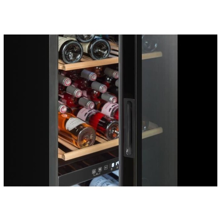 Cave a vin de service - LA SOMMELIERE - SLS90DZ - 91 bouteilles - Porte vitrée réversible - Classe G - 48 x 57,5 x 128,5 cm - Cave a vin de service - LA SOMMELIERE - SLS90DZ - 91 bouteilles - Porte vitrée réversible - Classe G - 48 x 57,5 x 128,5 cm -