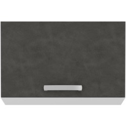 Meuble hotte porte basculante - Gris mat - L 60 x 31,6 x H 36 cm - LAS