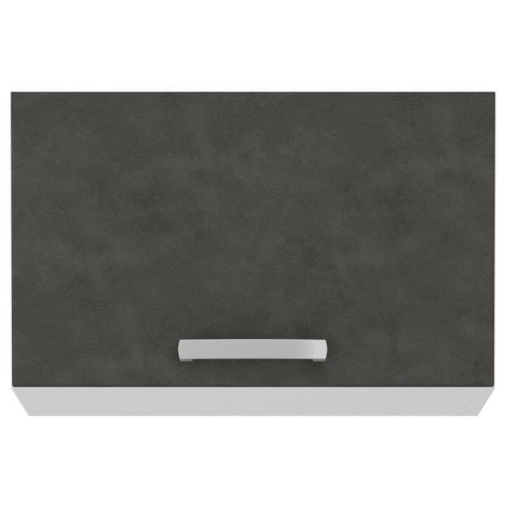 Meuble hotte porte basculante - Gris mat - L 60 x 31,6 x H 36 cm - LASSEN Meuble hotte porte basculante - Gris mat - L 60 x 31,6 x H 36 cm - LASSEN