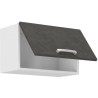 Meuble hotte porte basculante - Gris mat - L 60 x 31,6 x H 36 cm - LAS