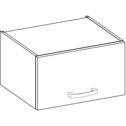 Meuble hotte porte basculante - Gris mat - L 60 x 31,6 x H 36 cm - LAS