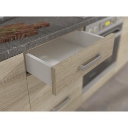 Meuble haut vitré 2 portes basculantes - L 80 x P 31,6 x H 72 - Déco