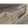 Meuble haut vitré 2 portes basculantes - L 80 x P 31,6 x H 72 - Déco