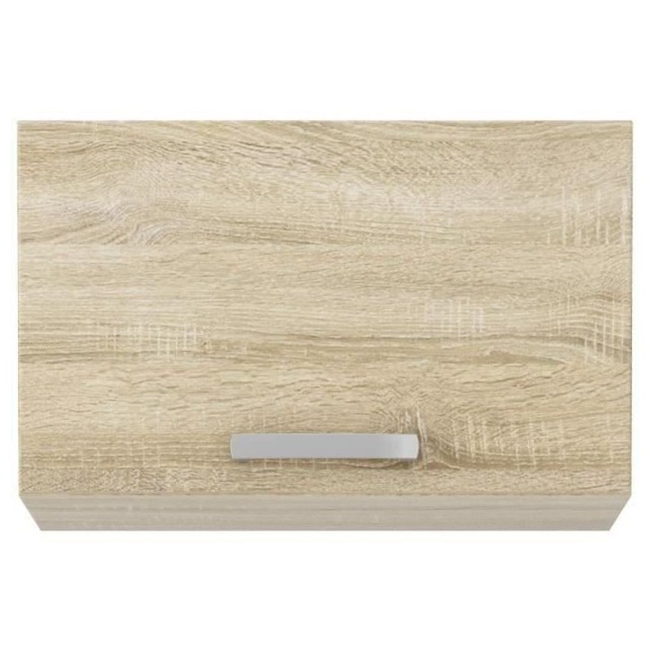 Meuble hotte porte basculante - Décor chene sonoma - L 60 x 31,6 x H 36 cm - LASSEN Meuble hotte porte basculante - Décor chene sonoma - L 60 x 31,6 x H 36 cm - LASSEN