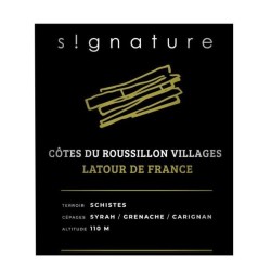 Les Vignes du vin Signature Latour de France 2022 Côtes du Roussillon