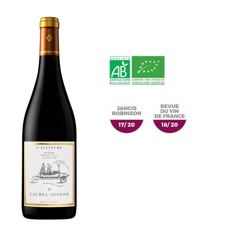 Calmel & Joseph Les Terroirs L'Aventure 2020 Corbieres - Vin rouge de