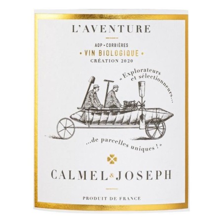 Calmel & Joseph Les Terroirs L'Aventure 2020 Corbieres - Vin rouge de Languedoc - Bio