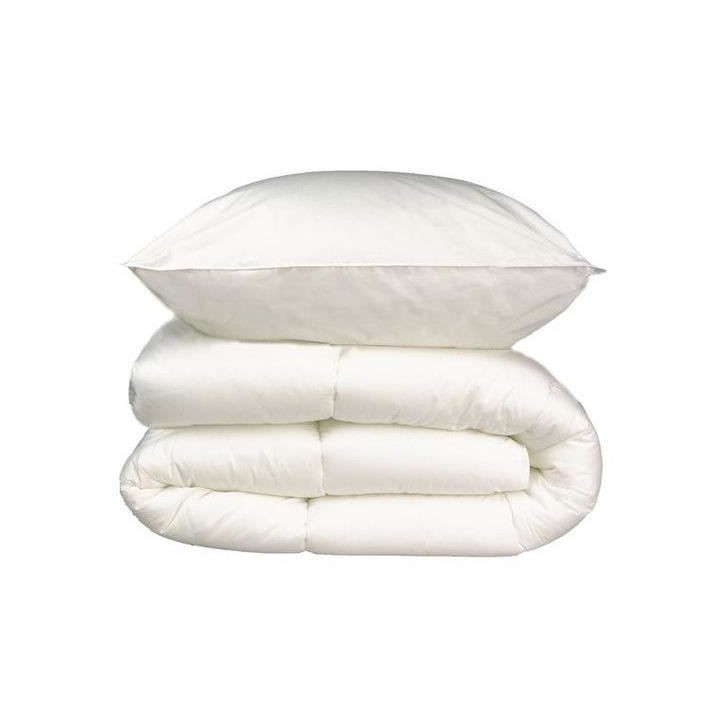 Pack linge de lit Microfibre - 1 Couette chaude 140x200 cm + 1 Oreiller 60x60 cm blanc Pack linge de lit Microfibre - 1 Couette chaude 140x200 cm + 1 Oreiller 60x60 cm blanc