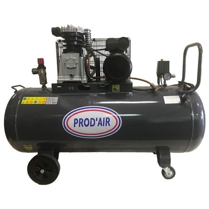 Compresseur d'air horizontal Domac LD200 - 200L - 2200W - 10 bars - 4 CV Compresseur d'air horizontal Domac LD200 - 200L - 2200W - 10 bars - 4 CV