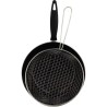 Poele a frire - MENASTYL - 3645749 - En acier émaillé - Noir - 26 cm