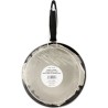 Poele a frire - MENASTYL - 3645749 - En acier émaillé - Noir - 26 cm