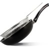 Poele a frire - MENASTYL - 3645749 - En acier émaillé - Noir - 26 cm