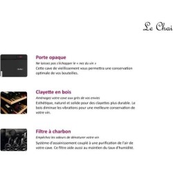 Cave a vin de vieillissement - LE CHAI - LMV1380D - 156 bouteilles - C