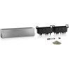 LECHUZA Jardiniere - Balconera Steel 80 - 79 x 19 x 19 cm - Gris perle