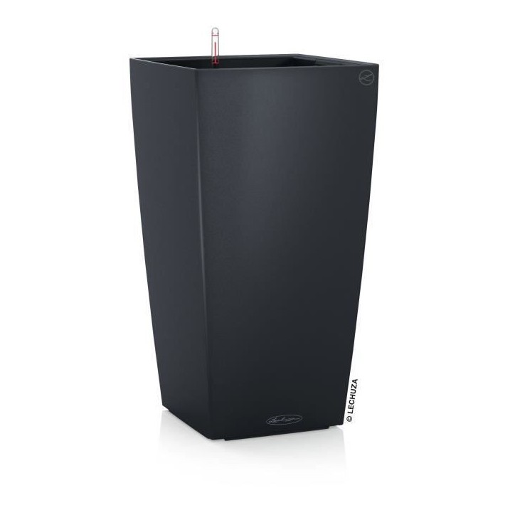 Jardiniere - LECHUZA - Cubico Color 30 - Ardoise - Systeme de sous-irrigation - Résistance au gel Jardiniere - LECHUZA - Cubico Color 30 - Ardoise - Systeme de sous-irrigation - Résistance au gel