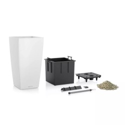 Jardiniere - LECHUZA - Cubico Color 30 - Ardoise - Systeme de sous-irr