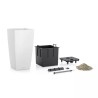 Jardiniere - LECHUZA - Cubico Color 30 - Ardoise - Systeme de sous-irr