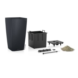 LECHUZA Pot de fleurs - Cubico color 40 - 39,5 x 39,5 x 75,5 cm - 31 L