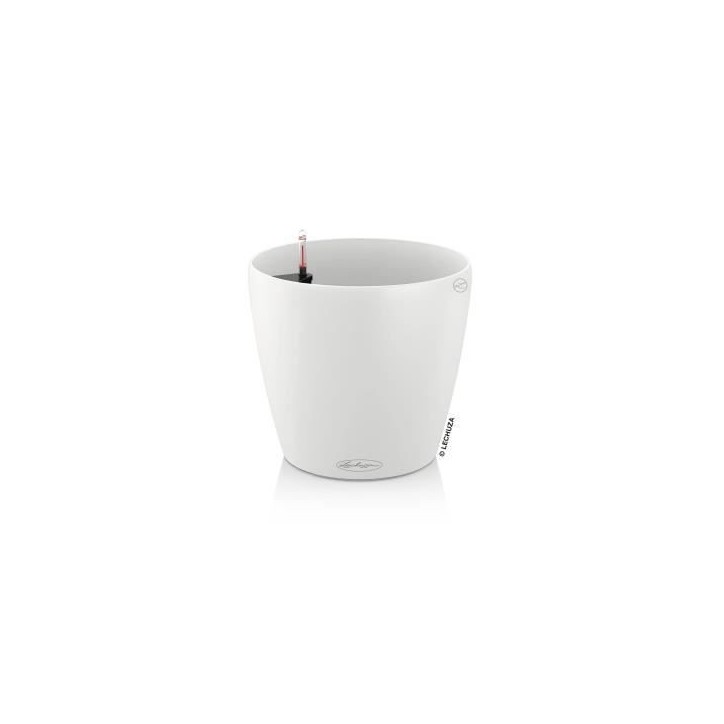 LECHUZA Pot de fleurs - Classico color 28 - Ø 28 x 26 - Kit complet - Blanc - 9 L LECHUZA Pot de fleurs - Classico color 28 - Ø 28 x 26 - Kit complet - Blanc - 9 L