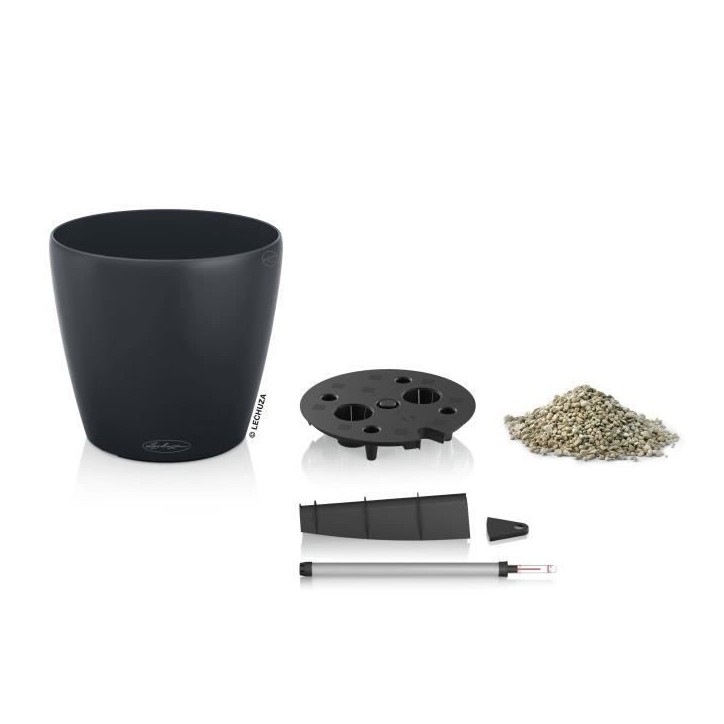 LECHUZA Jardiniere Classico Color 28 ALL-IN-ONE Ardoise 13204