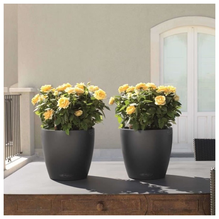 LECHUZA Jardiniere Classico Color 28 ALL-IN-ONE Ardoise 13204