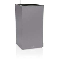LECHUZA Pot de fleur - CANTO Stone 40 LED - 40 x 40 x 56 cm - Lit Sur