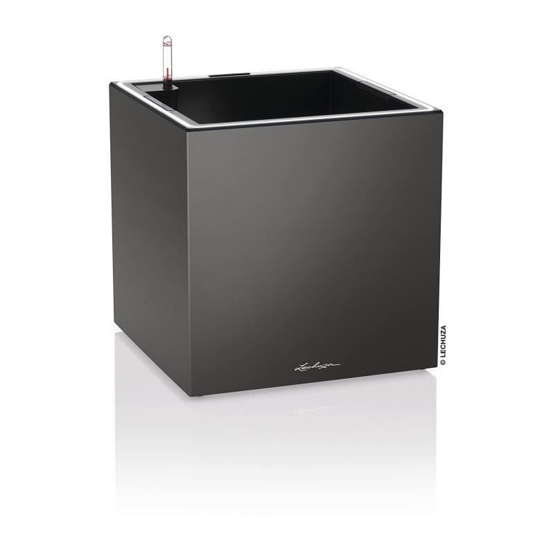 LECHUZA Pot de fleur - Canto Premium Cube 40 - 40 x 40 x 40 cm - Kit c LECHUZA Pot de fleur - Canto Premium Cube 40 - 40 x 40 x 40 cm - Kit c