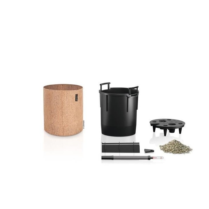 LECHUZA Jardiniere TRENDCOVER 32 Cork ALL-IN-ONE Naturel clair 441317 LECHUZA Jardiniere TRENDCOVER 32 Cork ALL-IN-ONE Naturel clair 441317