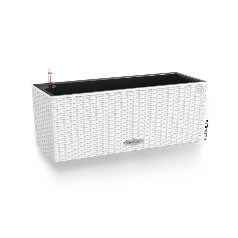 Jardiniere - Lechuza - Balconera Cottage 50 - Blanc - 44x33 cm - Avec Jardiniere - Lechuza - Balconera Cottage 50 - Blanc - 44x33 cm - Avec