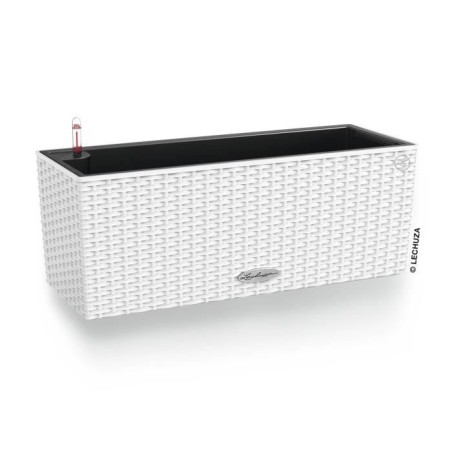 Jardiniere - Lechuza - Balconera Cottage 50 - Blanc - 44x33 cm - Avec