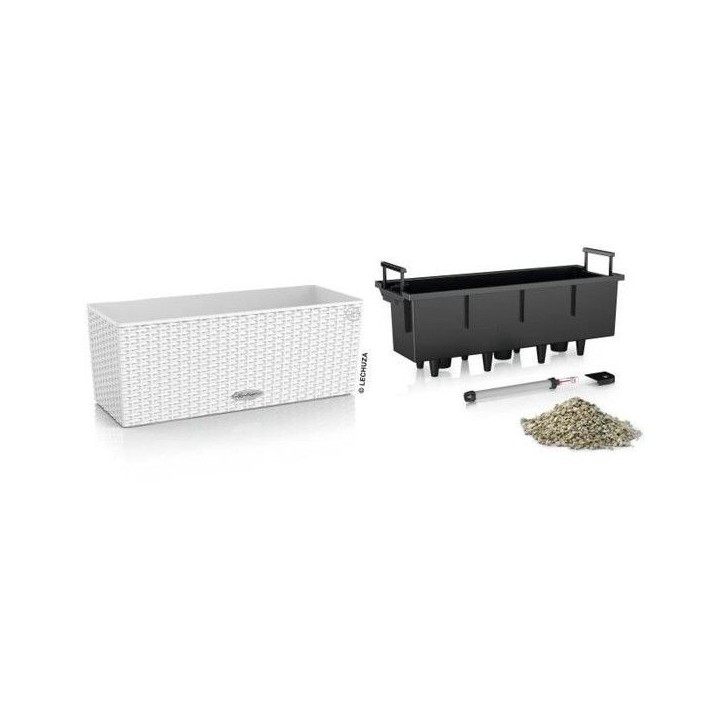 Jardiniere - Lechuza - Balconera Cottage 50 - Blanc - 44x33 cm - Avec réserve d'eau Jardiniere - Lechuza - Balconera Cottage 50 - Blanc - 44x33 cm - Avec réserve d'eau