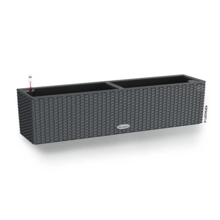 LECHUZA Jardiniere BALCONERA Cottage 80 ALL-IN-ONE Granit 443324