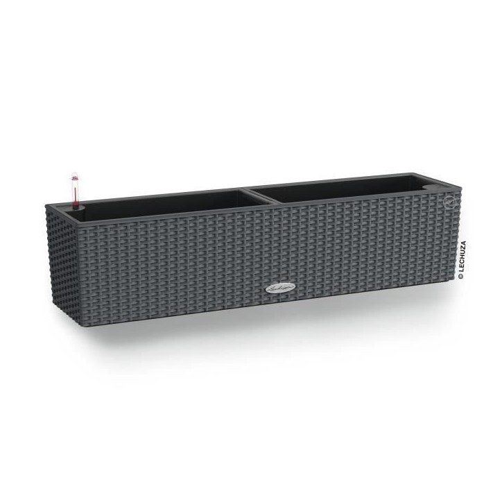 LECHUZA Jardiniere BALCONERA Cottage 80 ALL-IN-ONE Granit 443324