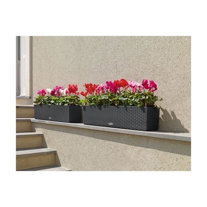 LECHUZA Jardiniere BALCONERA Cottage 80 ALL-IN-ONE Granit 443324