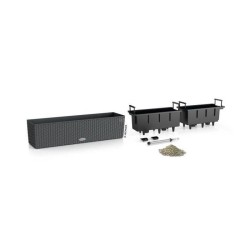 LECHUZA Jardiniere BALCONERA Cottage 80 ALL-IN-ONE Granit 443324